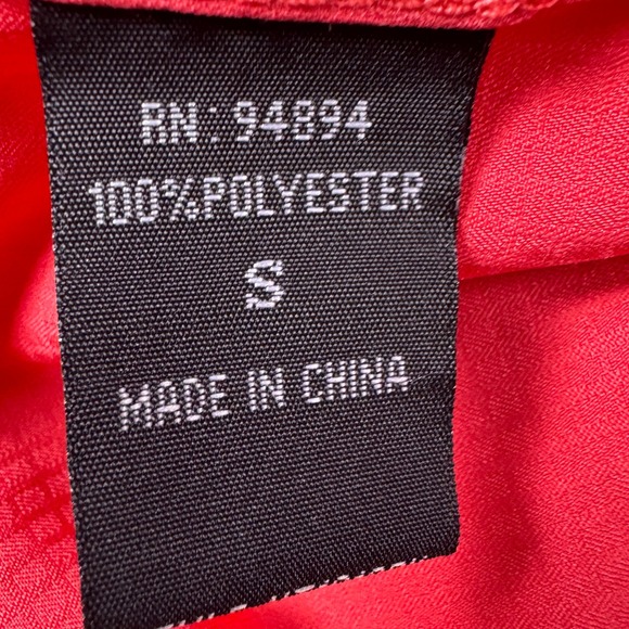 HOOEY HABITAT Men's Western Snap Button Long Sleeve‎ Shirt Size S Red - Picture 16 of 16